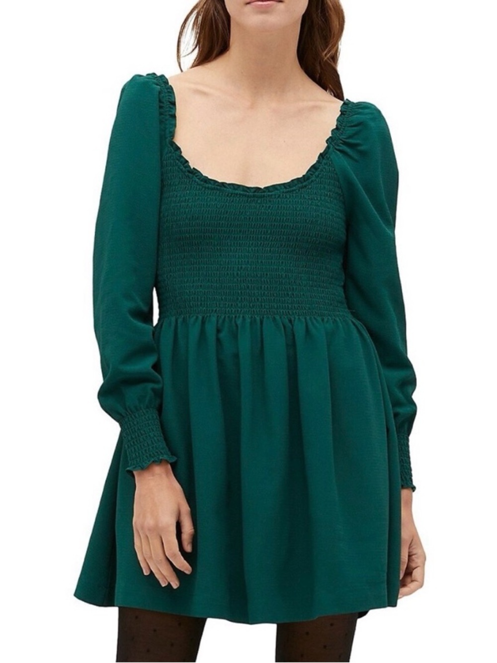 NWT Hill House Home The Norah Nap Dress in Botanical Garden Crepe Green Size M